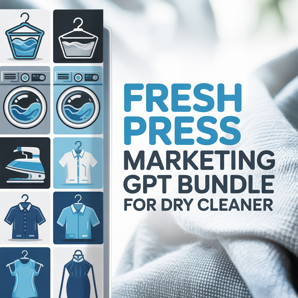 Fresh Press Marketing GPT Bundle for Dry Cleaner
